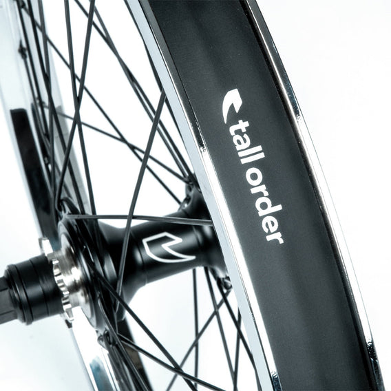 Tall Order Dynamics RHD Cassette Wheel - Black With Chrome Rim 9 Tooth