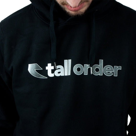 Tall Order Hood Print Hoodie - Black