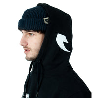 Tall Order Hood Print Hoodie - Black