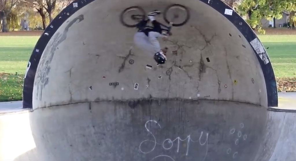 Riding Upside Down and Big Crash