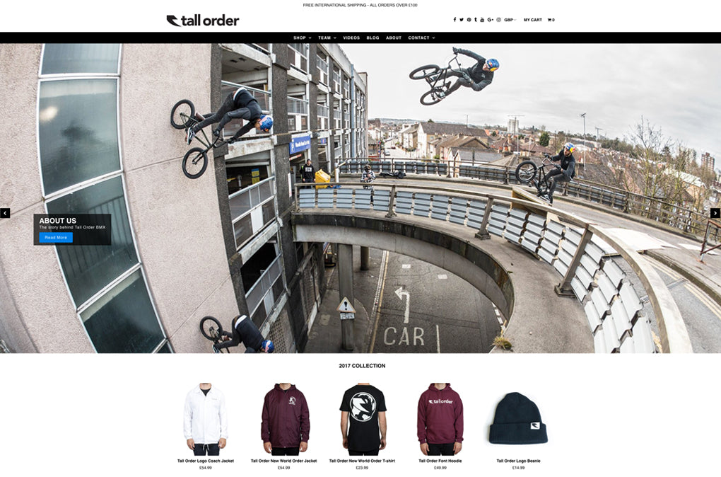 NEW TALL ORDER BMX WEBSITE