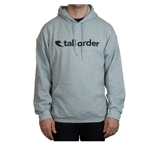 Tall Order Bmx Font Logo Hooded Sweatshirt Grey