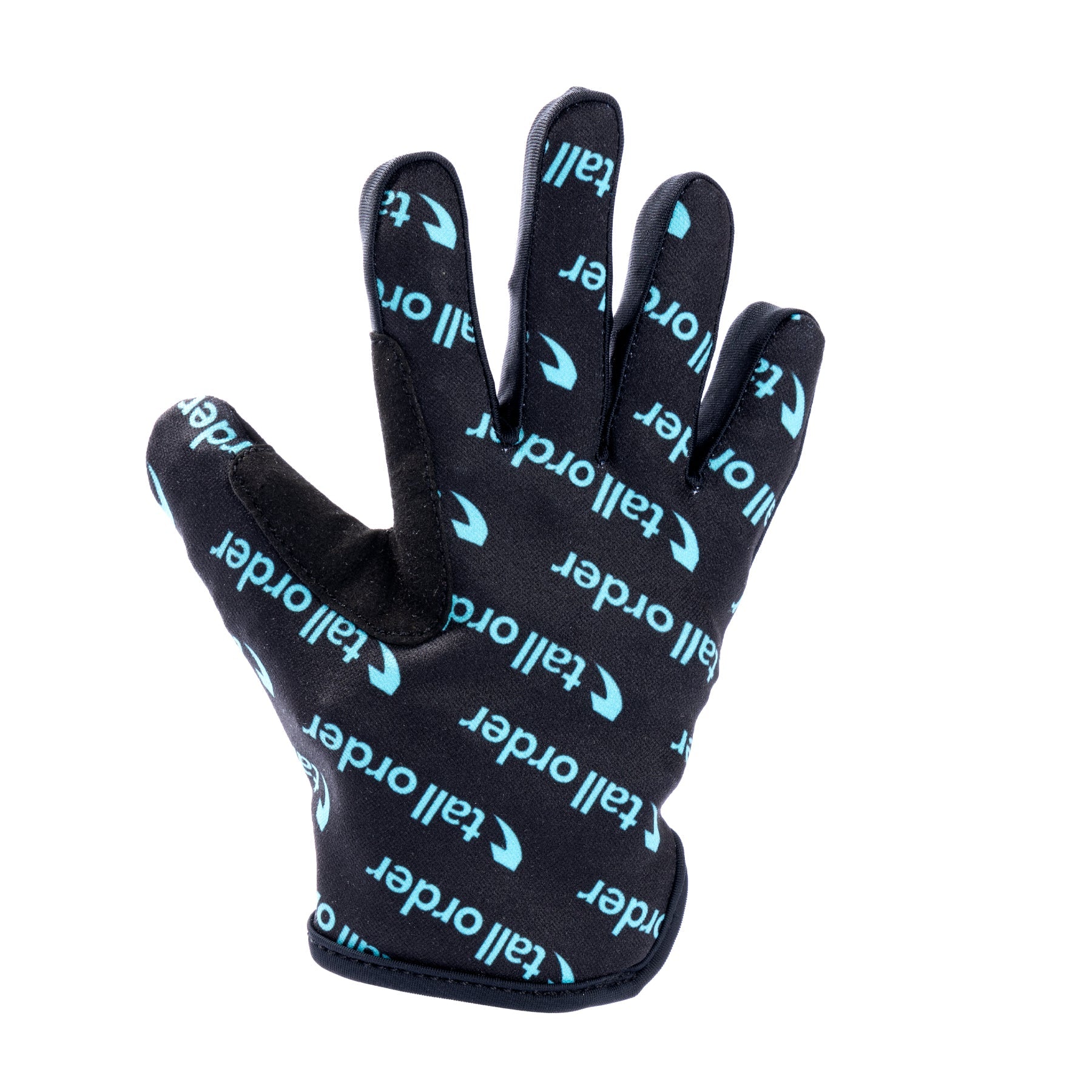 Tall Order Barspin Print Youth Glove - Black With Teal Print