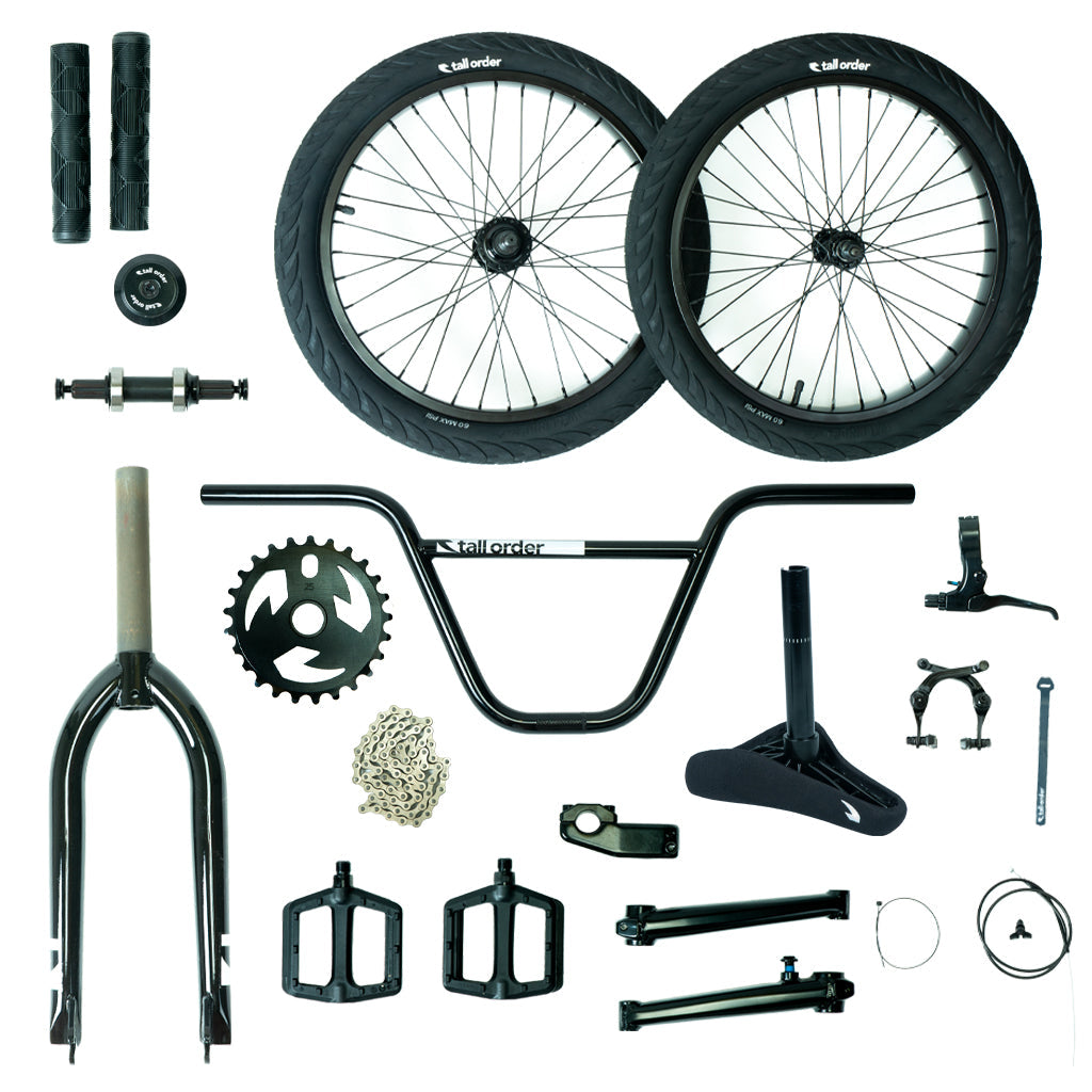 Tall Order Pro Bike Parts Kit - Black | BMX