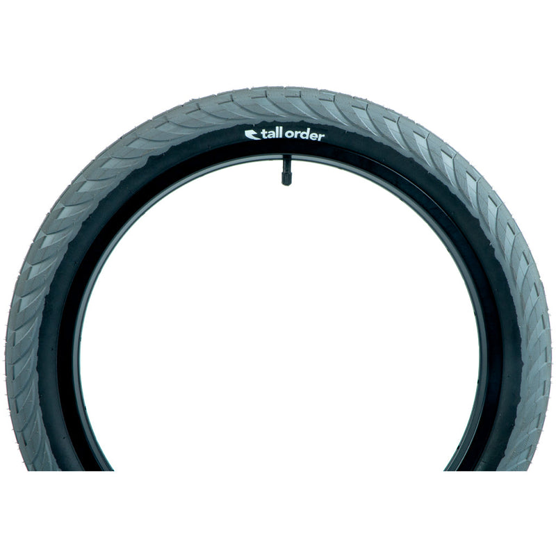 Tall Order Wallride Tyre - Grey With Black Sidewalls 2.35" | BMX