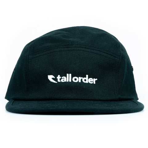 Tall Order Logo Camper Cap - Black