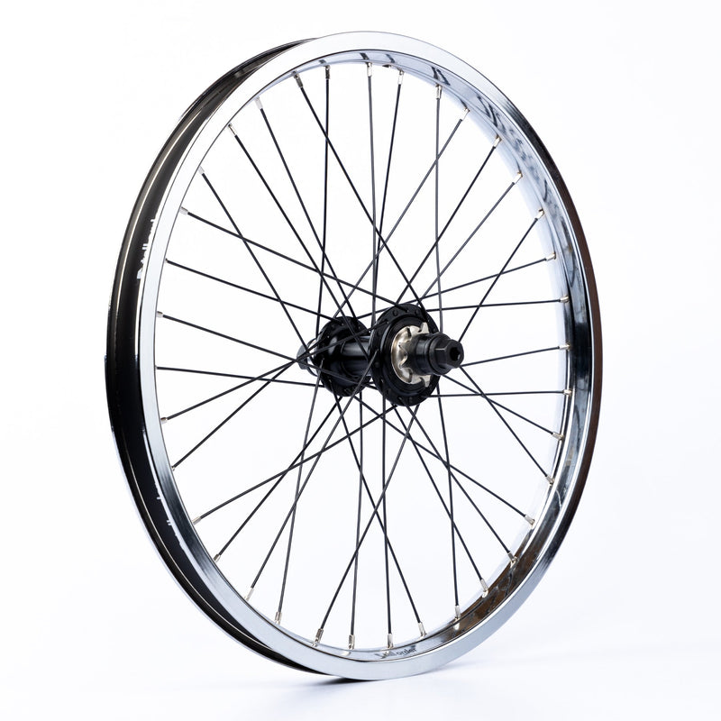 Tall Order Dynamics RHD Cassette Wheel Black With Chrome Rim And Sil