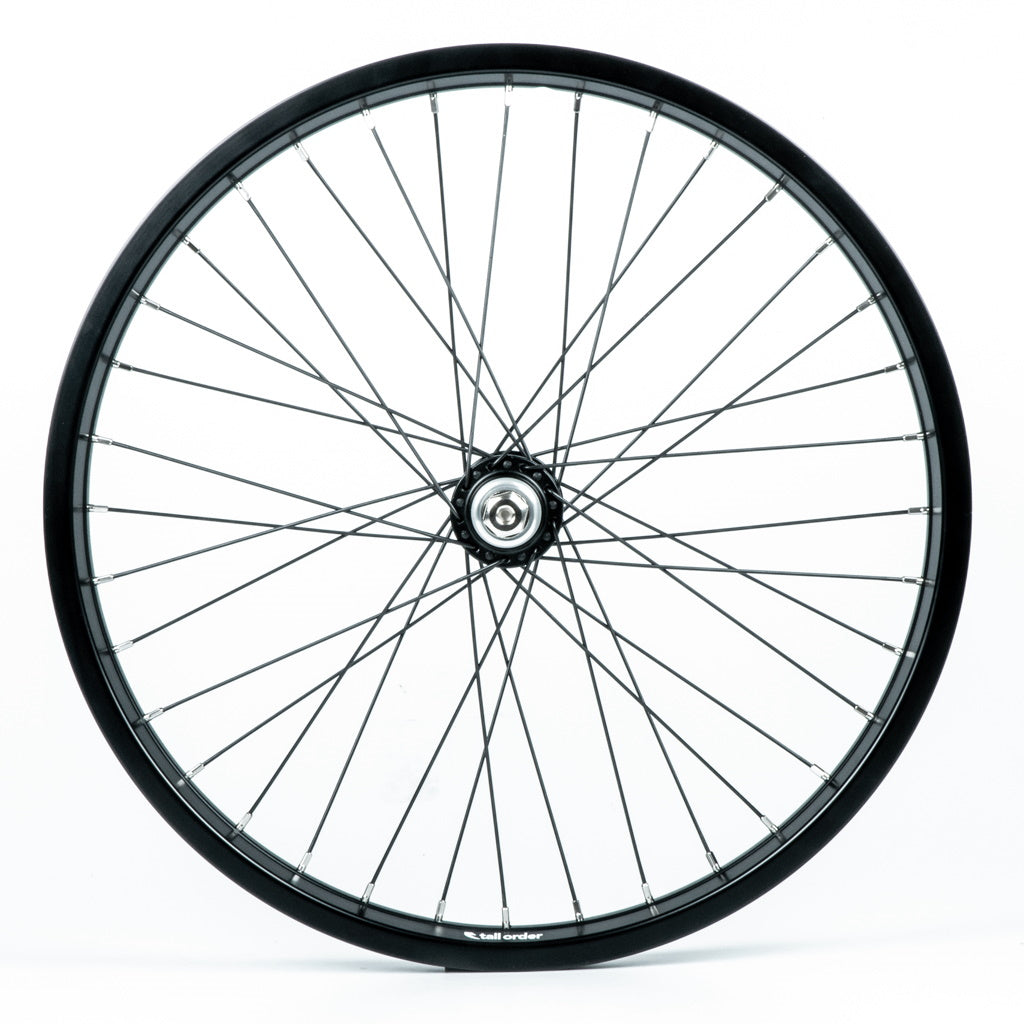 Tall Order Dynamics Front Wheel - Black with Silver Spoke Nipples