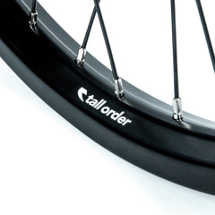 Tall Order Dynamics Front Wheel - Black with Silver Spoke Nipples