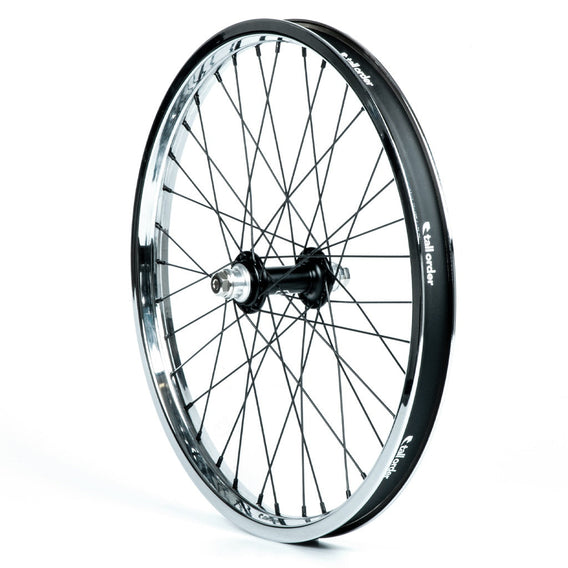 Tall Order Dynamics Front Wheel - Black Hub With Chrome Rim