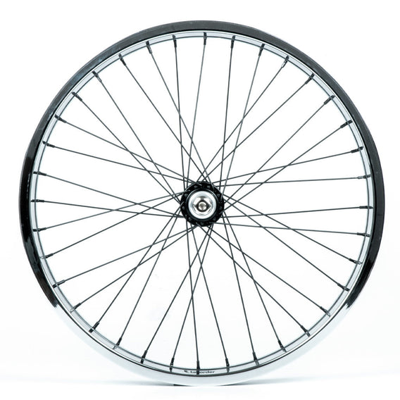 Tall Order Dynamics Front Wheel - Black Hub With Chrome Rim