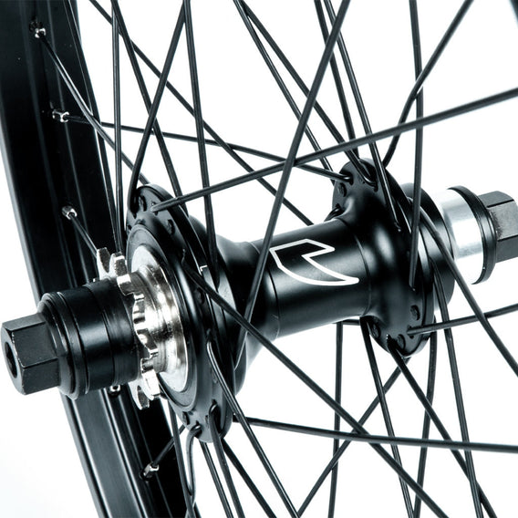 Tall Order Dynamics RHD Cassette Wheel - Black With Silver Spoke Nipples 9 Tooth