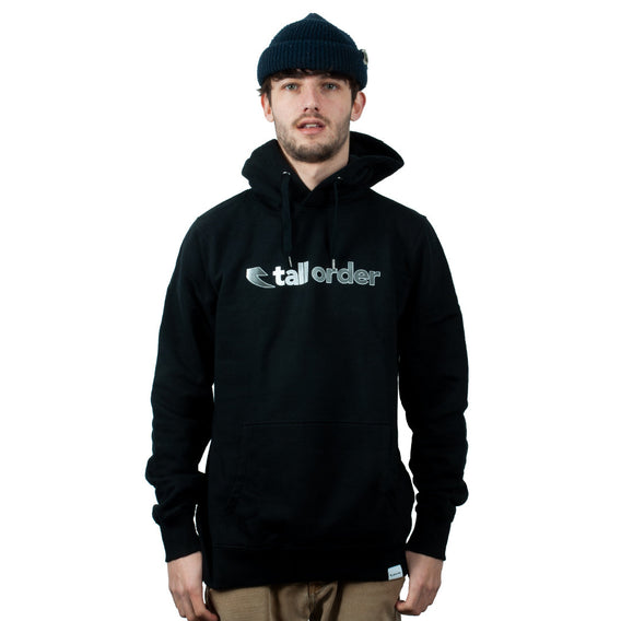 Tall Order Hood Print Hoodie - Black