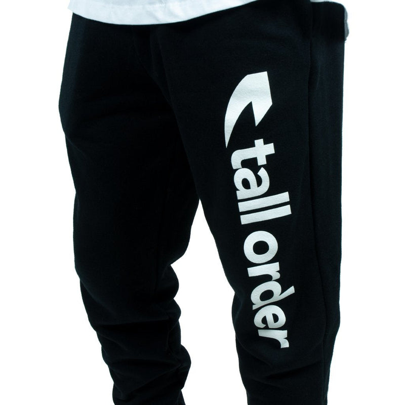 Tall Order Font Joggers - Black