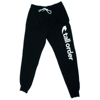 Tall Order Font Joggers - Black