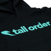 Tall Order Font Kids Hooded Sweatshirt - Black