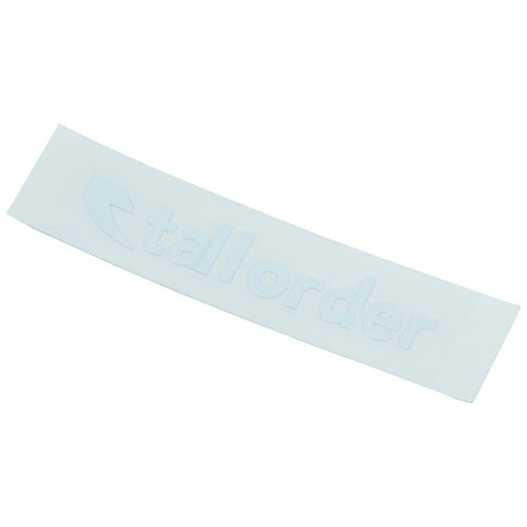 Tall Order Ramp Bars Sticker - White