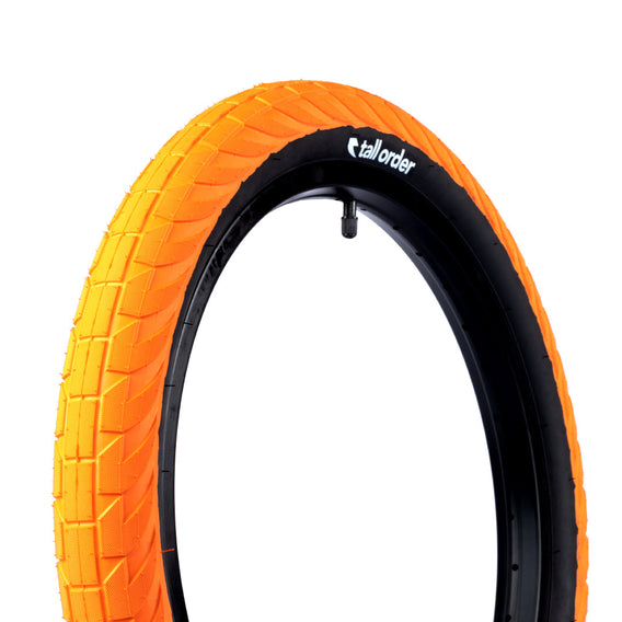 Tall Order Wallride Tyre - Orange With Black Sidewall 2.35" | BMX