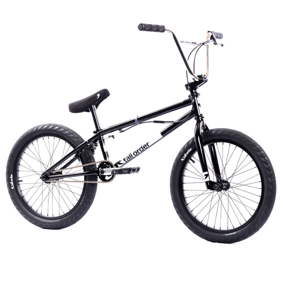 Tall Order Pro Park 20" BMX Bike - Gloss Black With Chrome Bars 20.6"