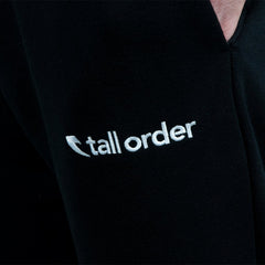 Tall Order Embroidered Logo Joggers - Black