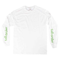 Tall Order Sleeve Logo L/S T-Shirt - White