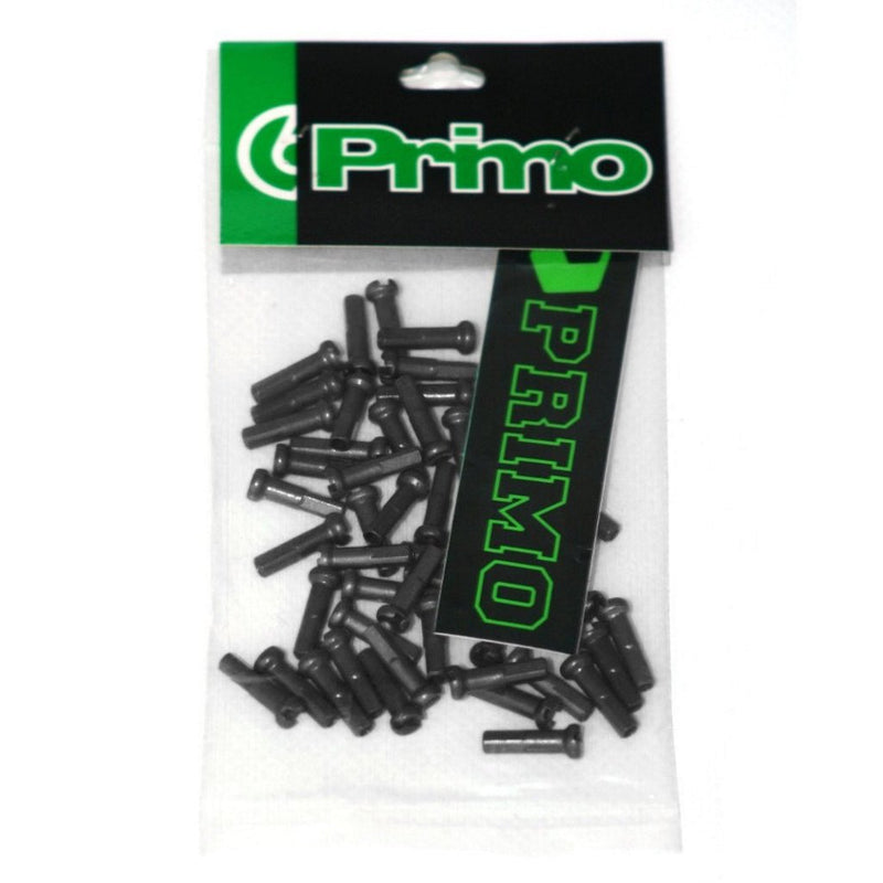 Primo alloy spoke nipples (pack of 50) Black