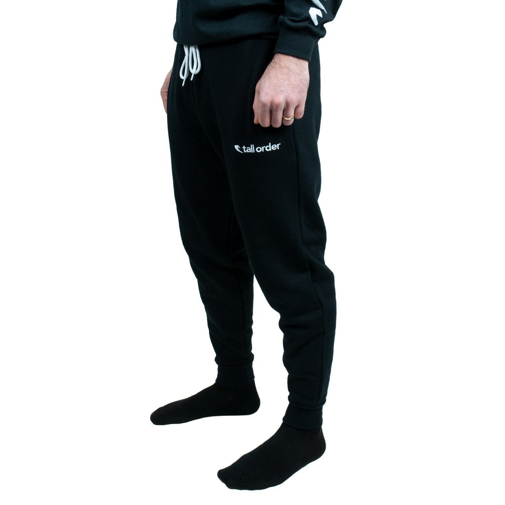Tall Order Embroidered Logo Joggers - Black